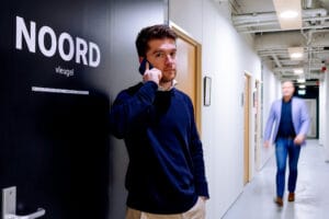 Een foto van de fotoshoot bij Salesmarketeer