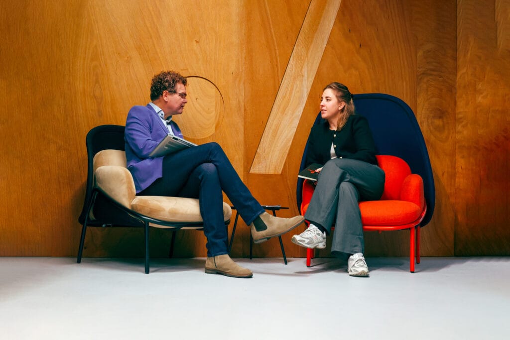 Een foto van de fotoshoot bij Salesmarketeer