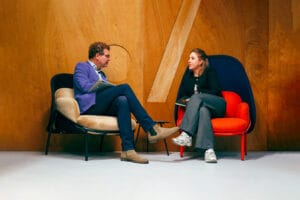 Een foto van de fotoshoot bij Salesmarketeer